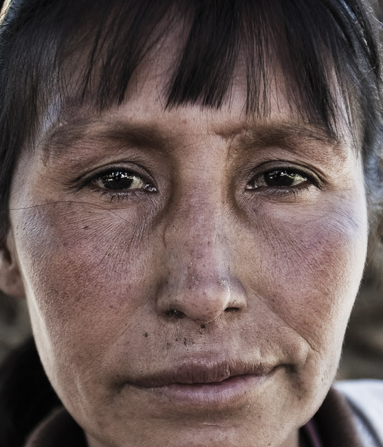María. Indigente en la Plaza San Sebastián, Cochabamba. Bolivia.